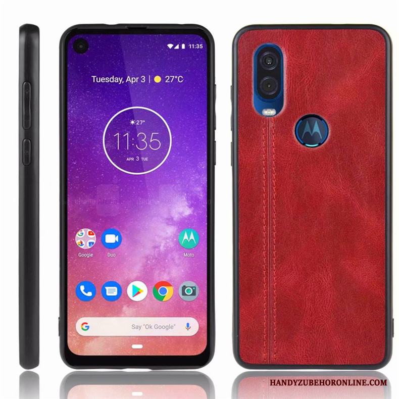 Motorola One Vision Fallskydd All Inclusive Skal Telefon Fodral Blå