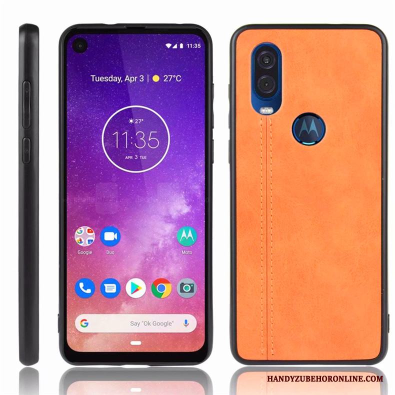 Motorola One Vision Fallskydd All Inclusive Skal Telefon Fodral Blå