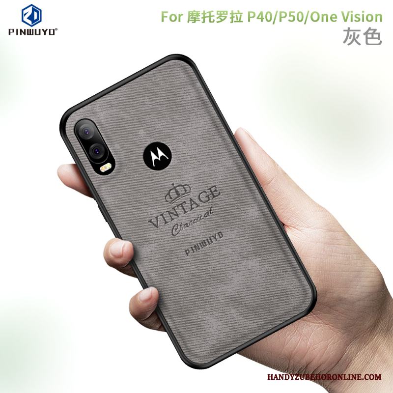 Motorola One Vision Fodral Hemming Mobil Telefon Skydd Skal Telefon