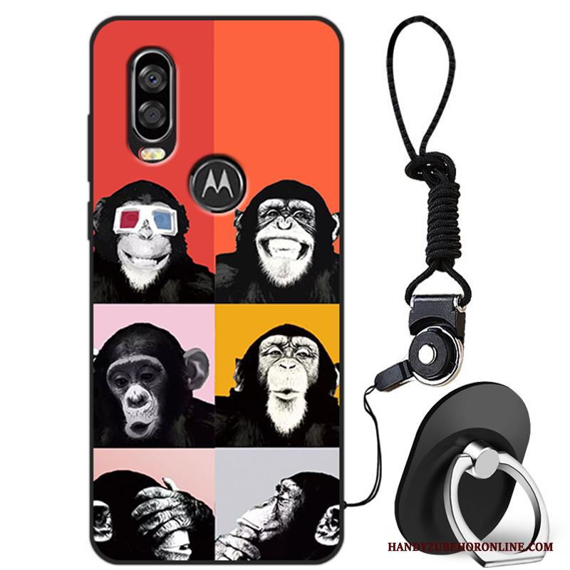 Motorola One Vision Kreativa Trend Varumärke Mode Fodral Skal Telefon Rosa Skydd