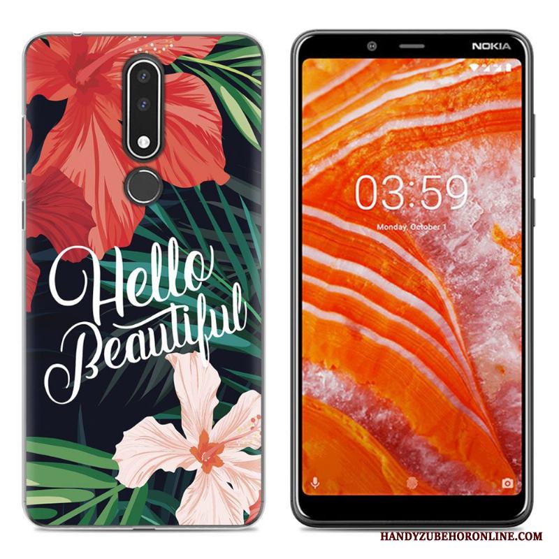 Nokia 3.1 Plus Tecknat Skal Telefon Mobil Telefon All Inclusive Målade Mjuk Ny