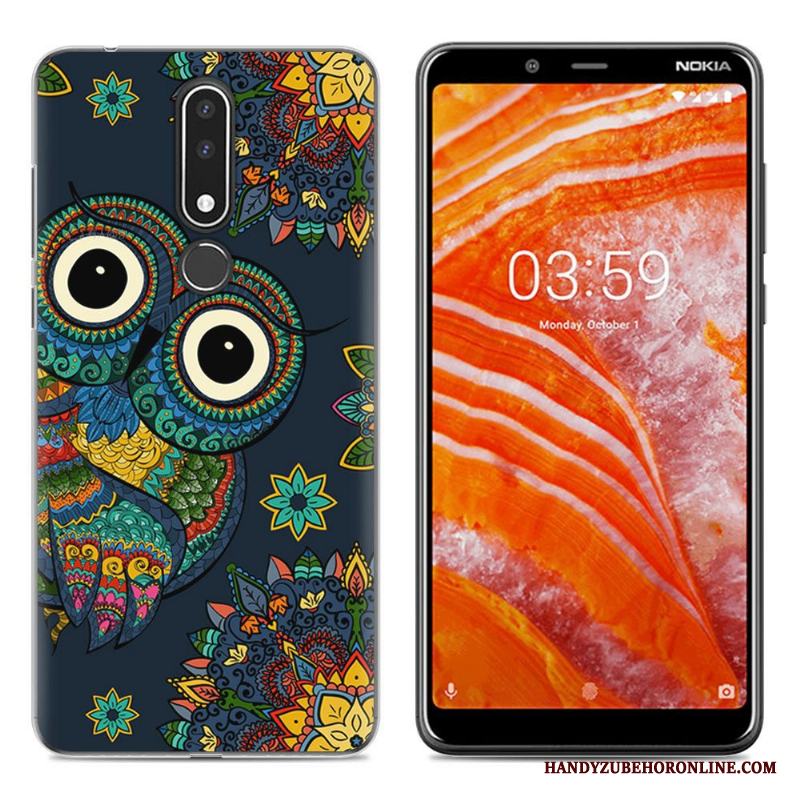 Nokia 3.1 Plus Tecknat Skal Telefon Mobil Telefon All Inclusive Målade Mjuk Ny