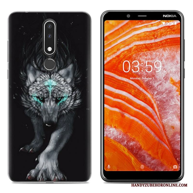 Nokia 3.1 Plus Tecknat Skal Telefon Mobil Telefon All Inclusive Målade Mjuk Ny