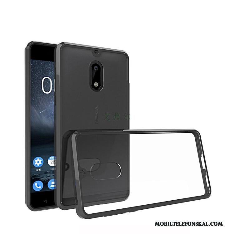 Nokia 3 Fallskydd Mjuk Svart Skal Telefon Fodral Transparent