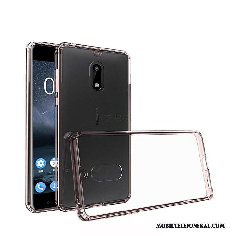 Nokia 3 Fallskydd Mjuk Svart Skal Telefon Fodral Transparent