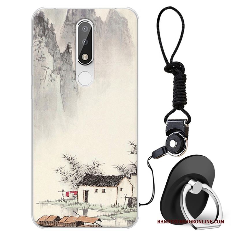 Nokia 5.1 Plus Fallskydd All Inclusive Mjuk Skal Telefon Rosa Vacker Fodral