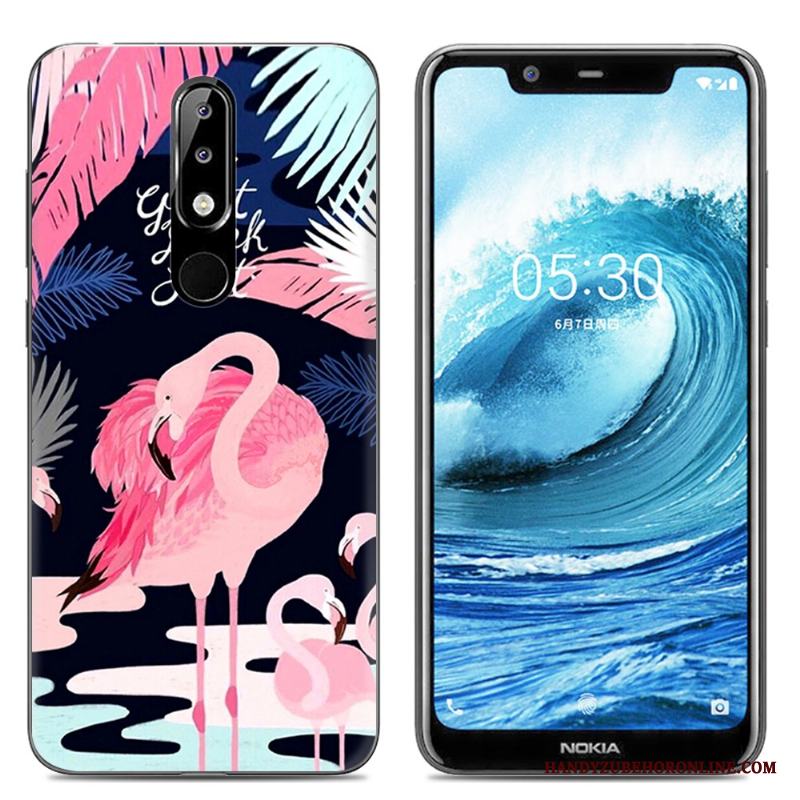 Nokia 5.1 Plus Fodral Skydd Mjuk Kreativa Skal Telefon Mobil Telefon Transparent