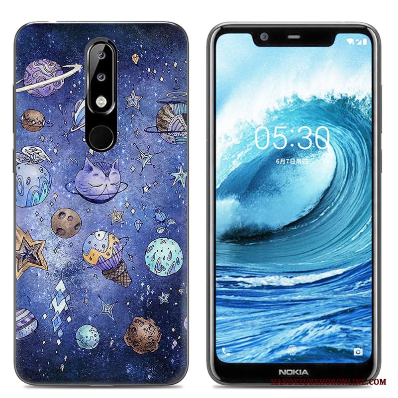 Nokia 5.1 Plus Fodral Skydd Mjuk Kreativa Skal Telefon Mobil Telefon Transparent