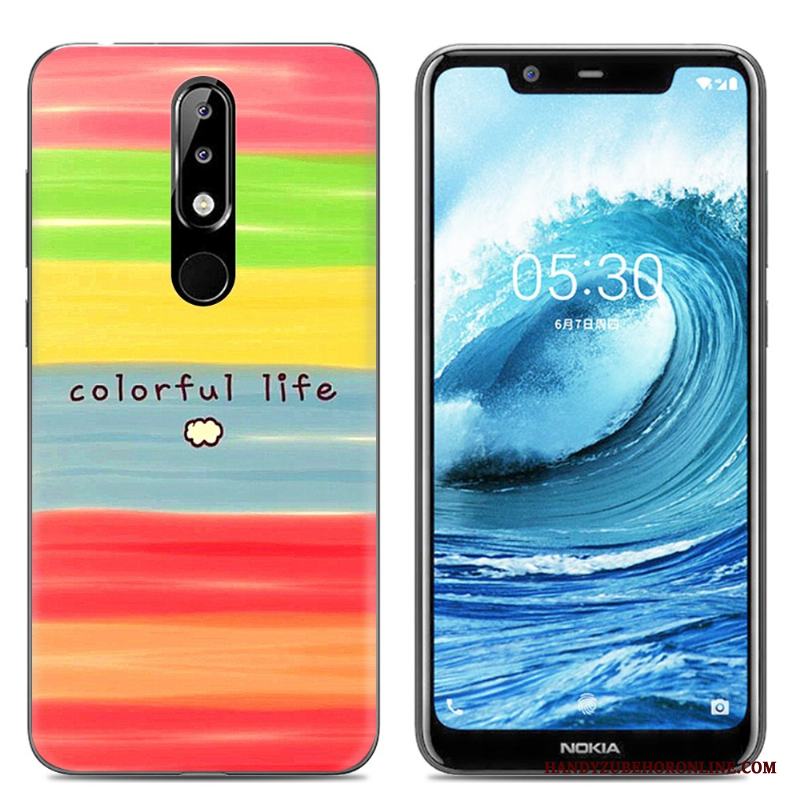 Nokia 5.1 Plus Fodral Skydd Mjuk Kreativa Skal Telefon Mobil Telefon Transparent