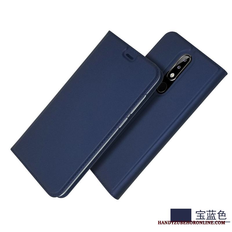 Nokia 5.1 Plus Skal Clamshell Magnetic Svart Support All Inclusive Stjärna Skydd