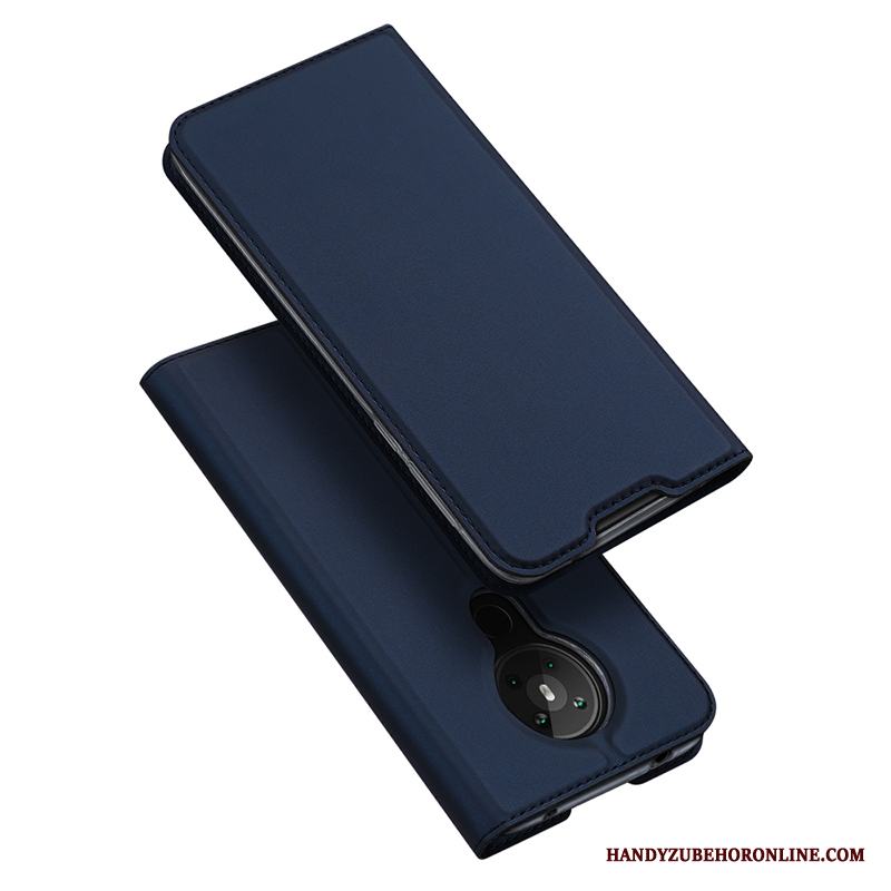 Nokia 5.3 Clamshell Enkel Magnetic Svart Skal Telefon Läderfodral Slim
