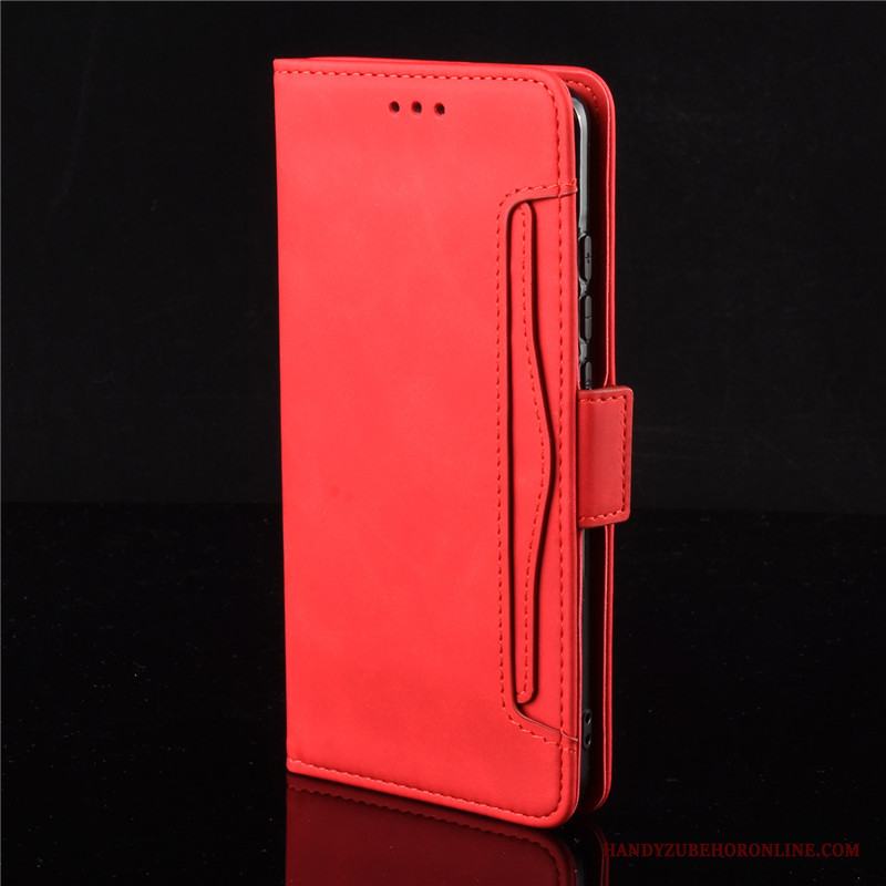 Nokia 5.3 Plånbok Röd Skydd Skal Telefon Läderfodral Täcka