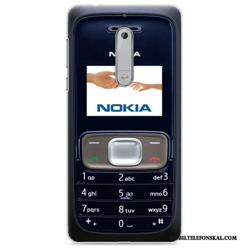 Nokia 5 Fallskydd Retro Silikon Skal Telefon Gul Målade Mjuk