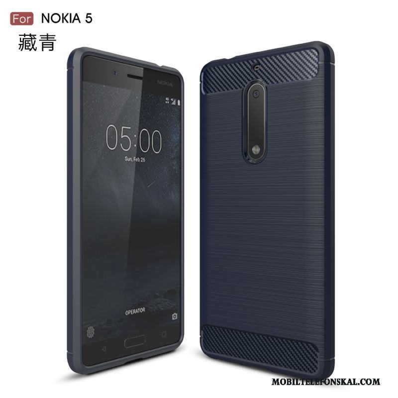 Nokia 5 Fodral Nubuck Skal Telefon Skydd All Inclusive Fallskydd Röd