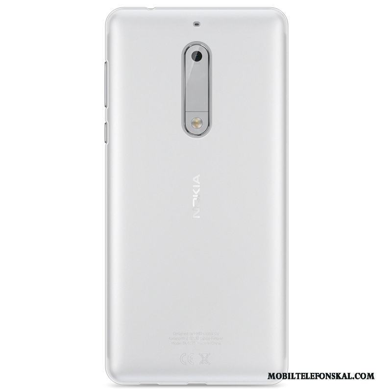 Nokia 5 Skal All Inclusive Skydd Silikon Fodral Målade Mjuk Purpur