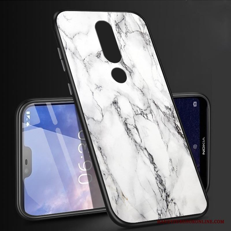 Nokia 6.1 All Inclusive Vit Personlighet Magnetic Fodral Skal Telefon Glas