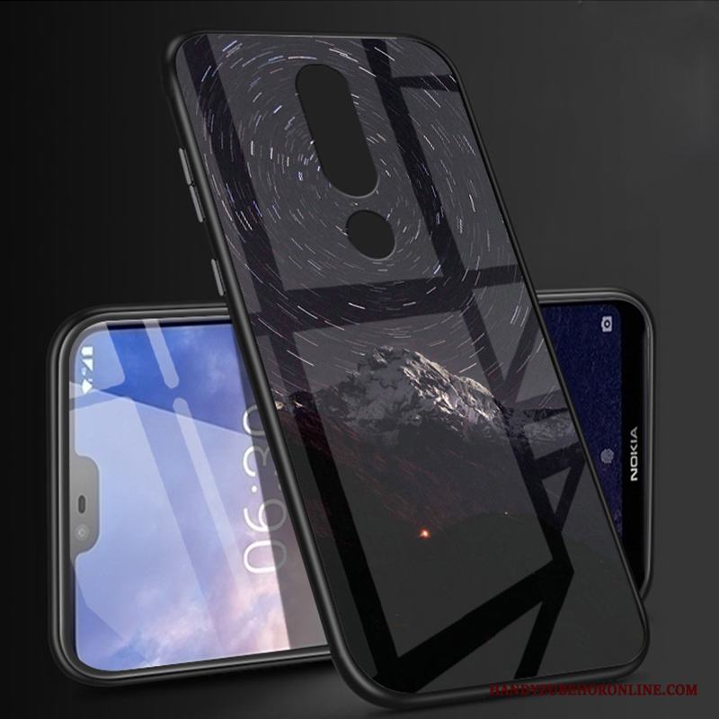 Nokia 6.1 All Inclusive Vit Personlighet Magnetic Fodral Skal Telefon Glas