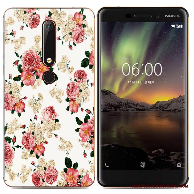 Nokia 6.1 Mobil Telefon Skal Tecknat Skydd Mjuk Kreativa Telefon