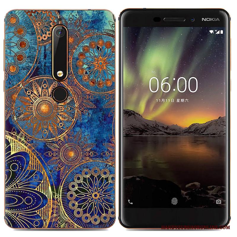 Nokia 6.1 Mobil Telefon Skal Tecknat Skydd Mjuk Kreativa Telefon