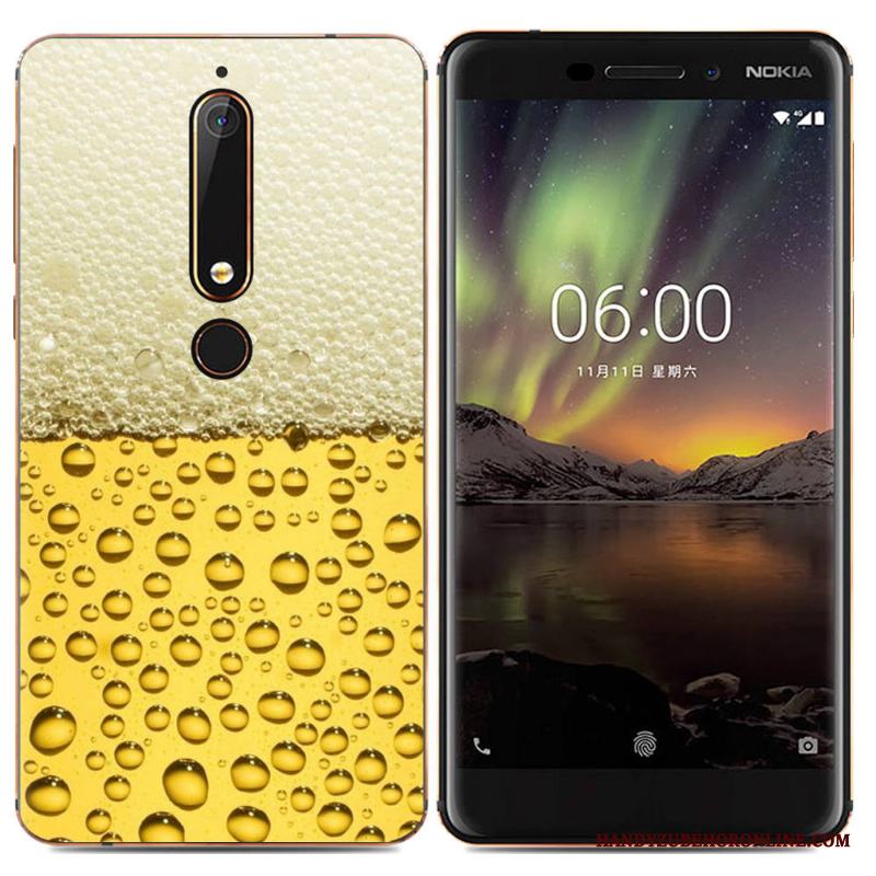 Nokia 6.1 Mobil Telefon Skal Tecknat Skydd Mjuk Kreativa Telefon