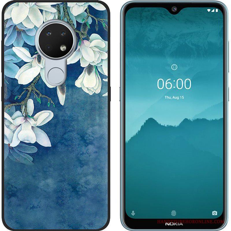 Nokia 6.2 Mjuk Skal Telefon Kreativa Purpur Trend Målade Nubuck