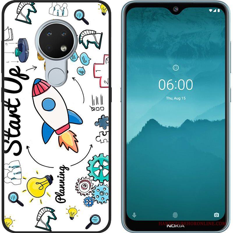 Nokia 6.2 Mjuk Skal Telefon Kreativa Purpur Trend Målade Nubuck