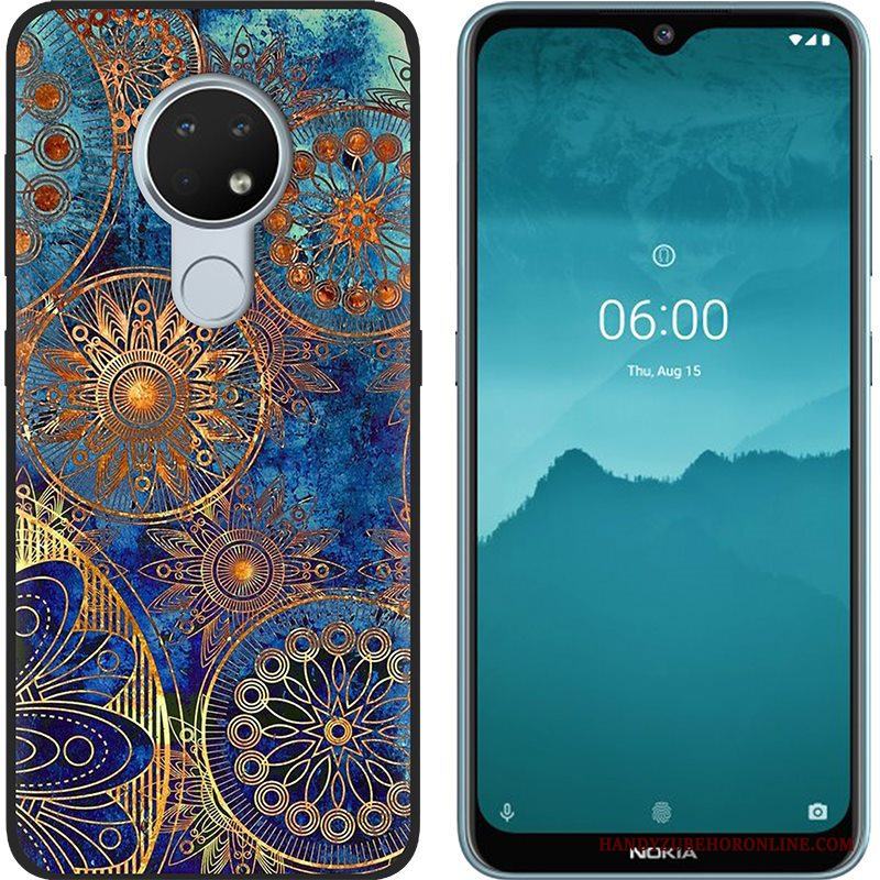 Nokia 6.2 Mjuk Skal Telefon Kreativa Purpur Trend Målade Nubuck