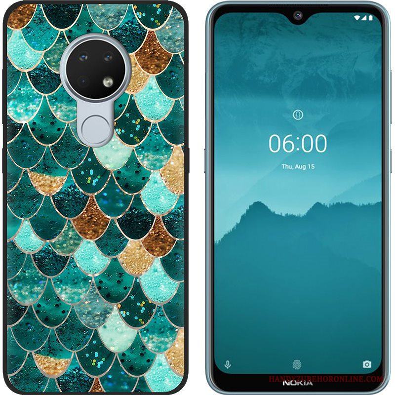 Nokia 6.2 Mjuk Skal Telefon Kreativa Purpur Trend Målade Nubuck