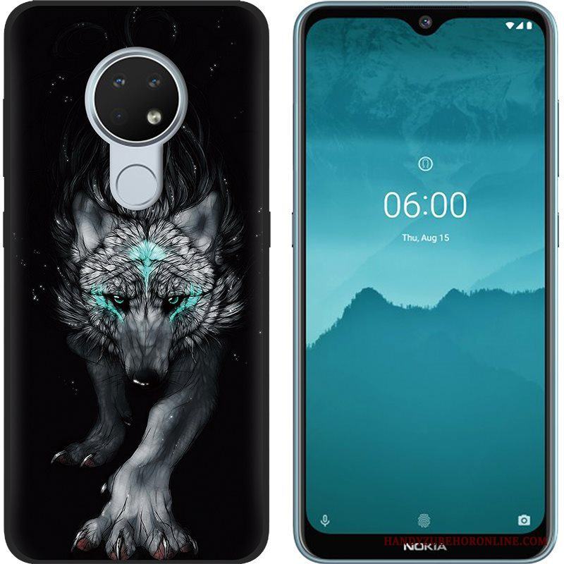 Nokia 6.2 Mjuk Skal Telefon Kreativa Purpur Trend Målade Nubuck