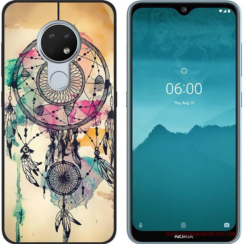 Nokia 6.2 Mjuk Skal Telefon Kreativa Purpur Trend Målade Nubuck