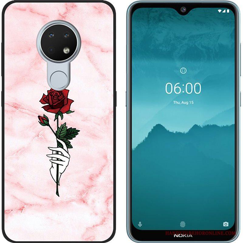 Nokia 6.2 Mjuk Skal Telefon Kreativa Purpur Trend Målade Nubuck