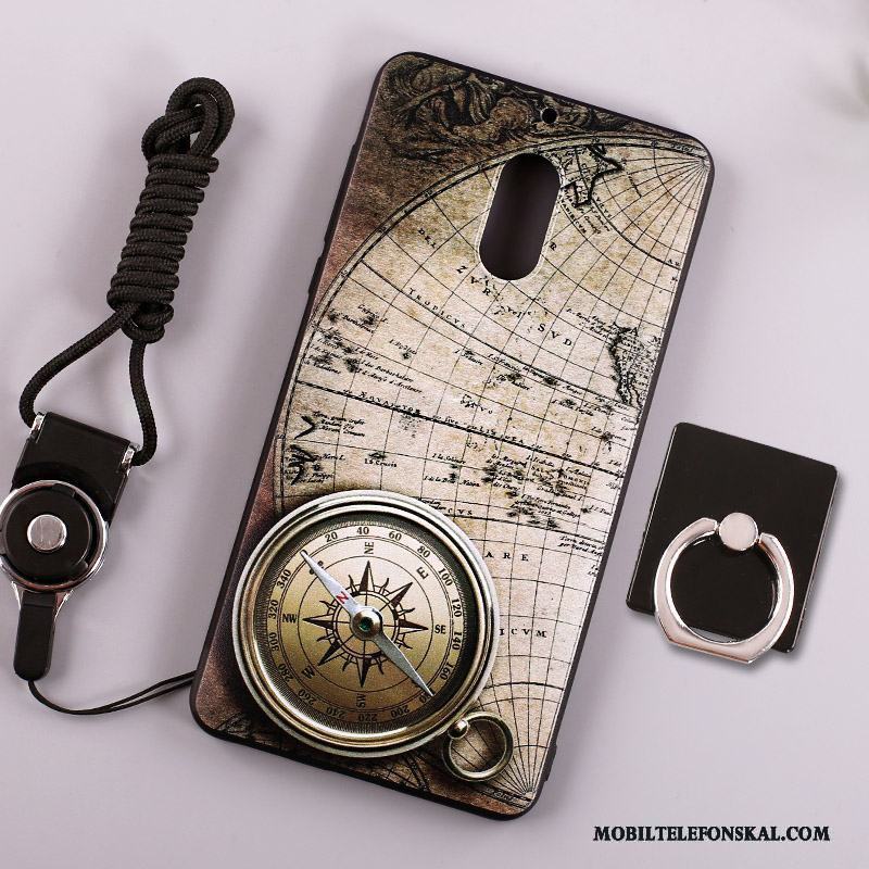 Nokia 6 Fodral All Inclusive Skydd Skal Telefon Hängande Nacke Ring Grön