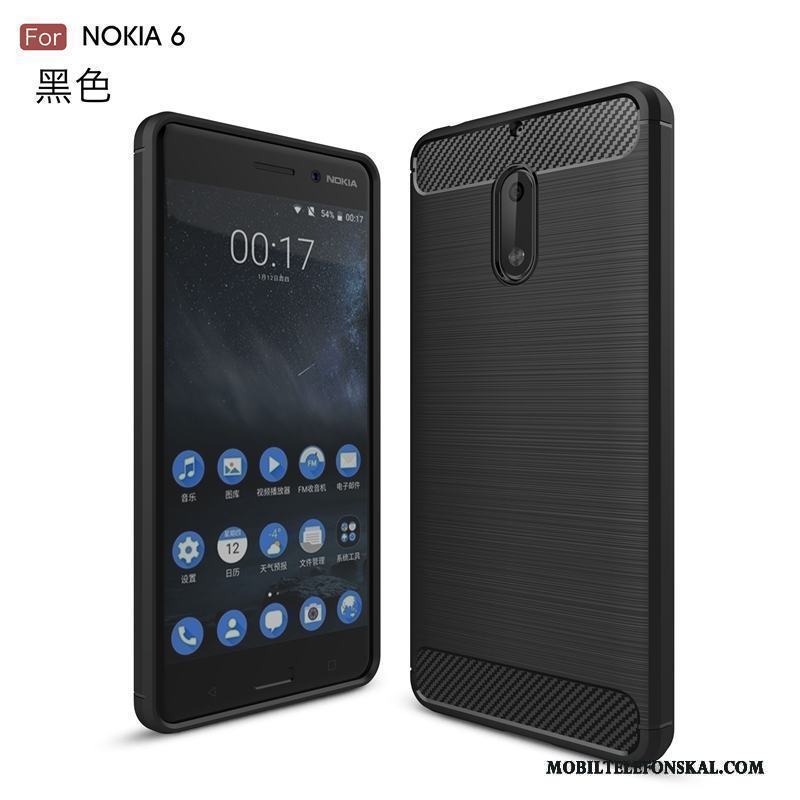 Nokia 6 Mjuk Ny Fallskydd Skal Blå Fodral Silikon