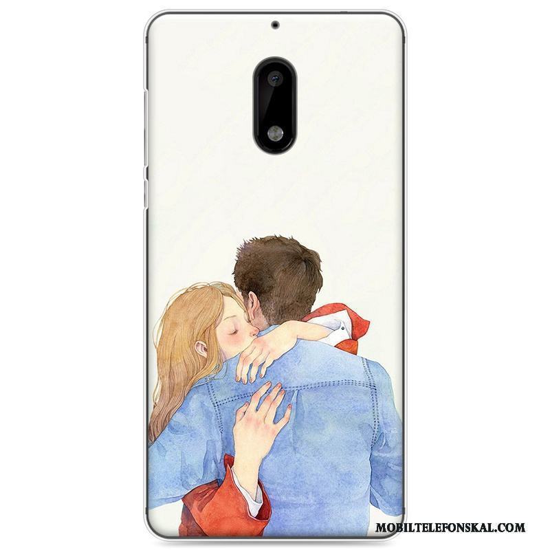Nokia 6 Målade Skydd Skal Telefon Fodral All Inclusive Liten Rosa