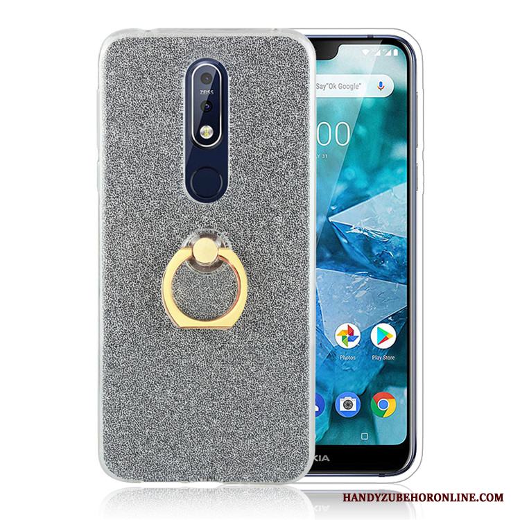 Nokia 7.1 Skal Telefon Fallskydd Ring Enkel Guld Kreativa Business