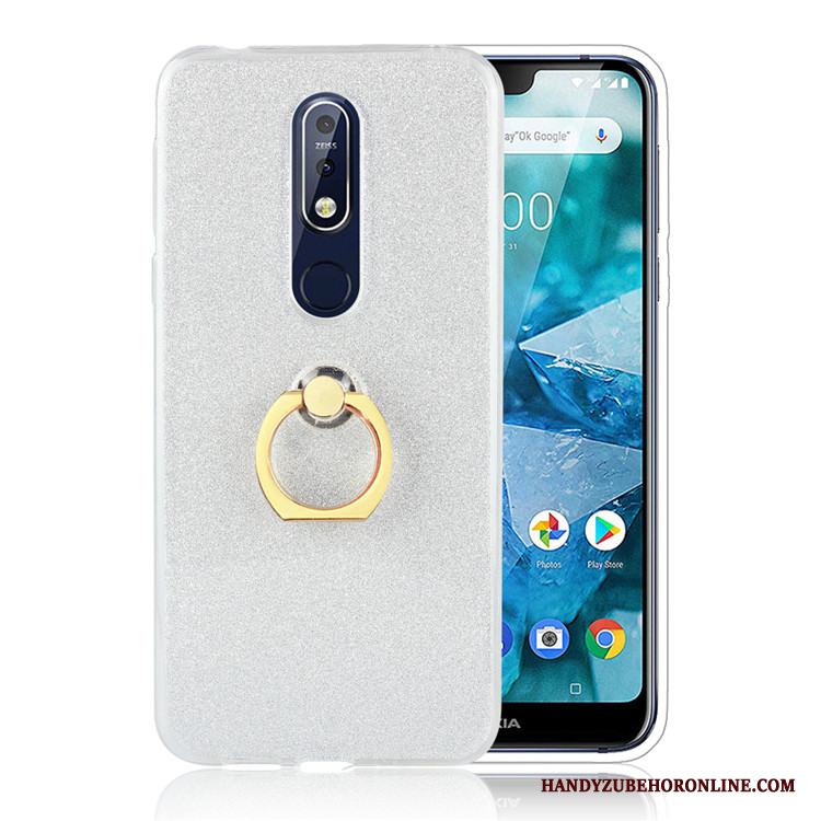 Nokia 7.1 Skal Telefon Fallskydd Ring Enkel Guld Kreativa Business