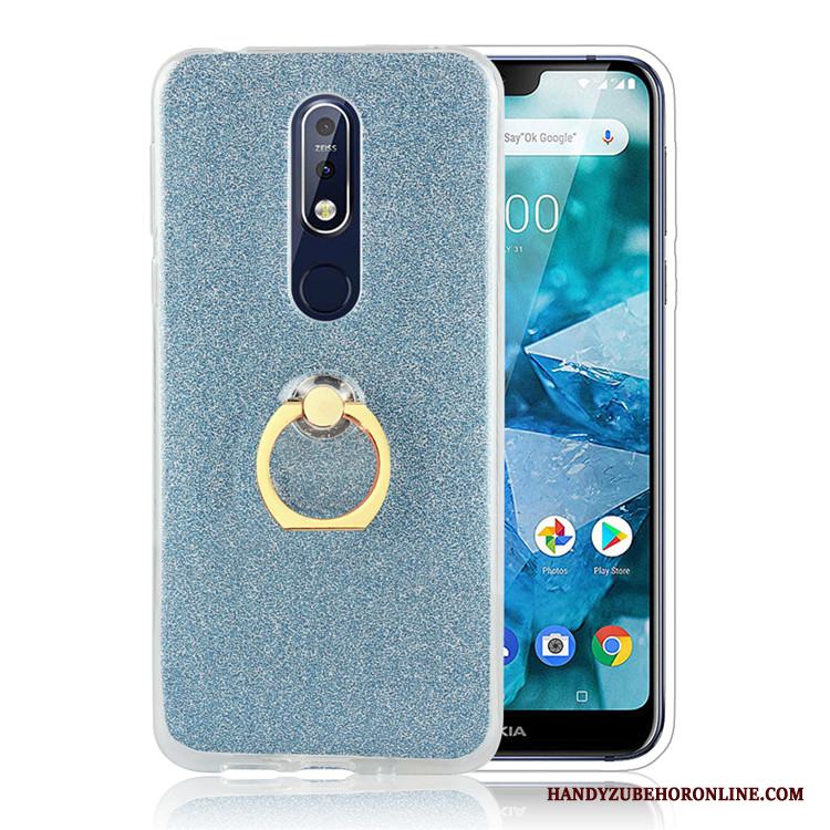 Nokia 7.1 Skal Telefon Fallskydd Ring Enkel Guld Kreativa Business