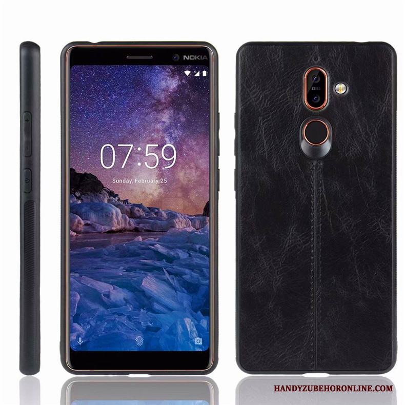 Nokia 7 Plus Skal Skydd Blå Fodral Telefon Mobil Telefon Fallskydd