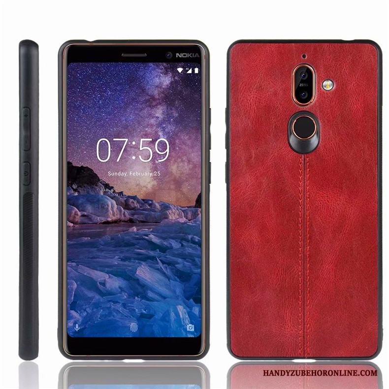 Nokia 7 Plus Skal Skydd Blå Fodral Telefon Mobil Telefon Fallskydd