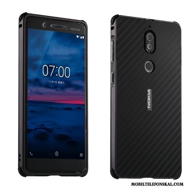 Nokia 7 Skal Skydd Frame Grön Fodral Kreativa Fallskydd All Inclusive