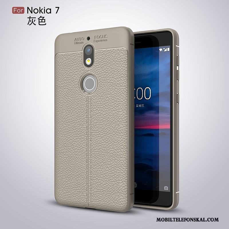 Nokia 7 Skal Svart Mjuk Silikon Skydd All Inclusive Fodral Fallskydd