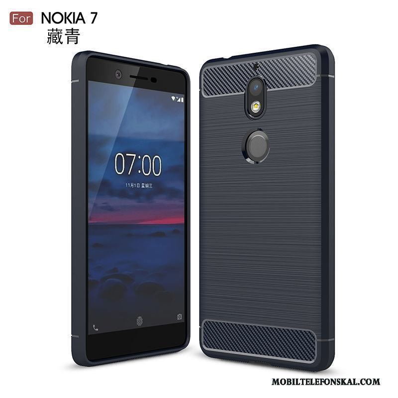 Nokia 7 Skal Svart Mjuk Silikon Skydd All Inclusive Fodral Fallskydd