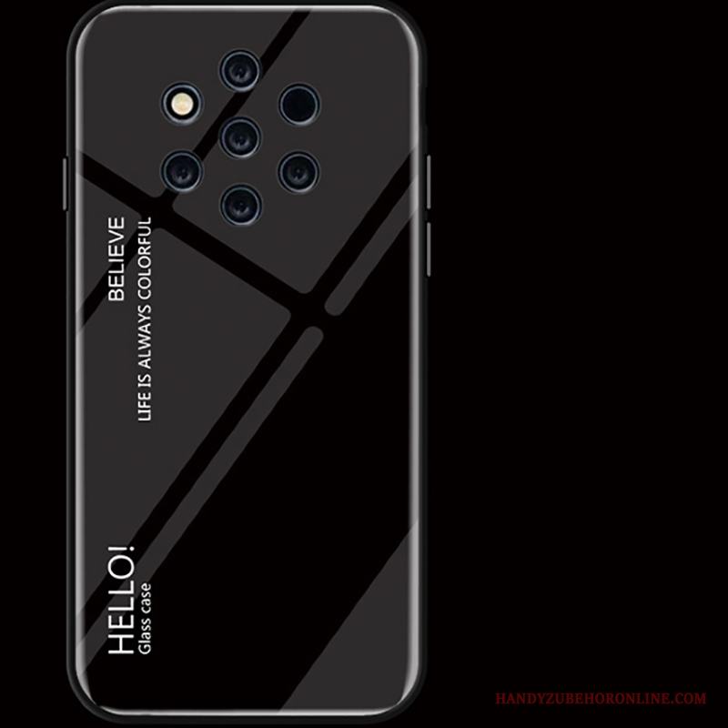 Nokia 9 Pureview Kreativa Fallskydd Fodral Personlighet Skal Telefon Gradient Glas