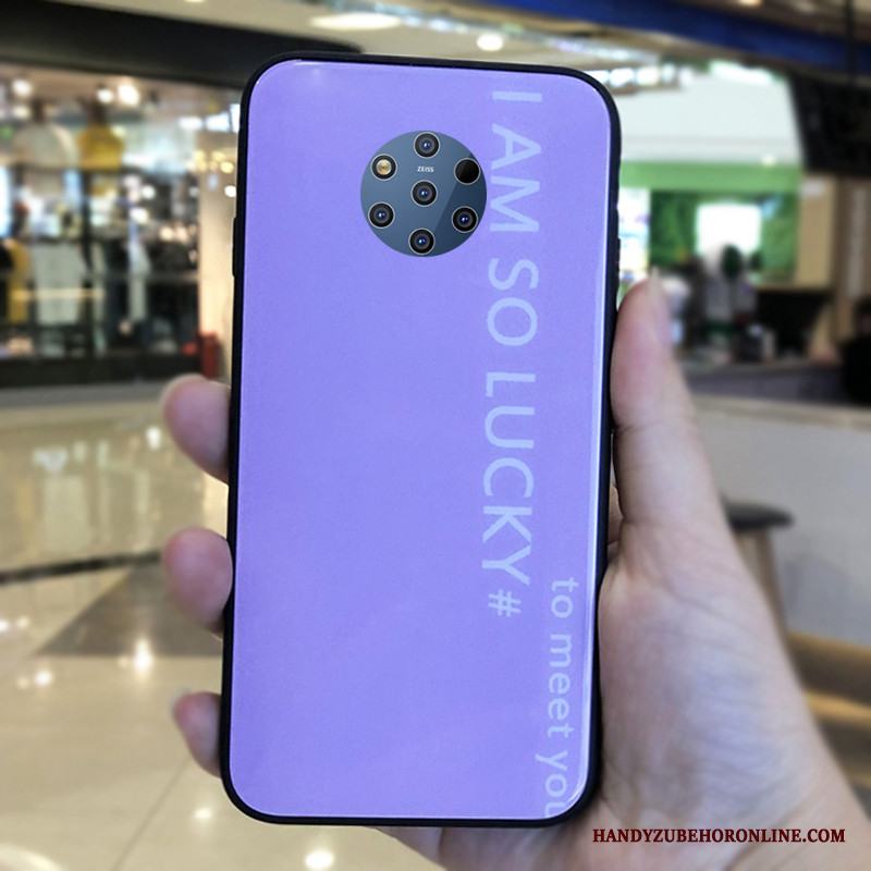 Nokia 9 Pureview Skal Mobil Telefon Enkel Mjuk Nubuck Mode Grön