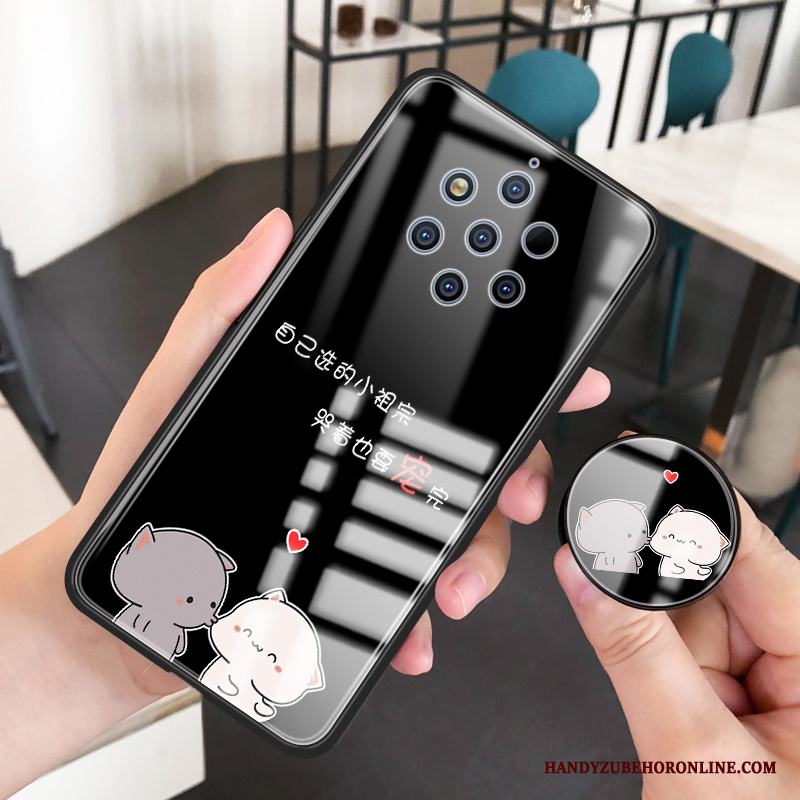 Nokia 9 Pureview Skal Tecknat Fallskydd Mode Ny Pu Fodral Trend Varumärke