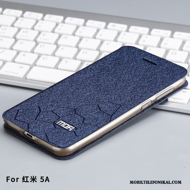 Redmi 5a All Inclusive Rosa Skal Telefon Fallskydd Röd Nubuck Fodral