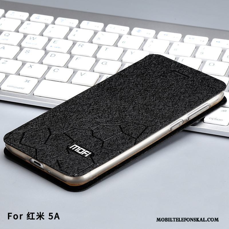 Redmi 5a All Inclusive Rosa Skal Telefon Fallskydd Röd Nubuck Fodral