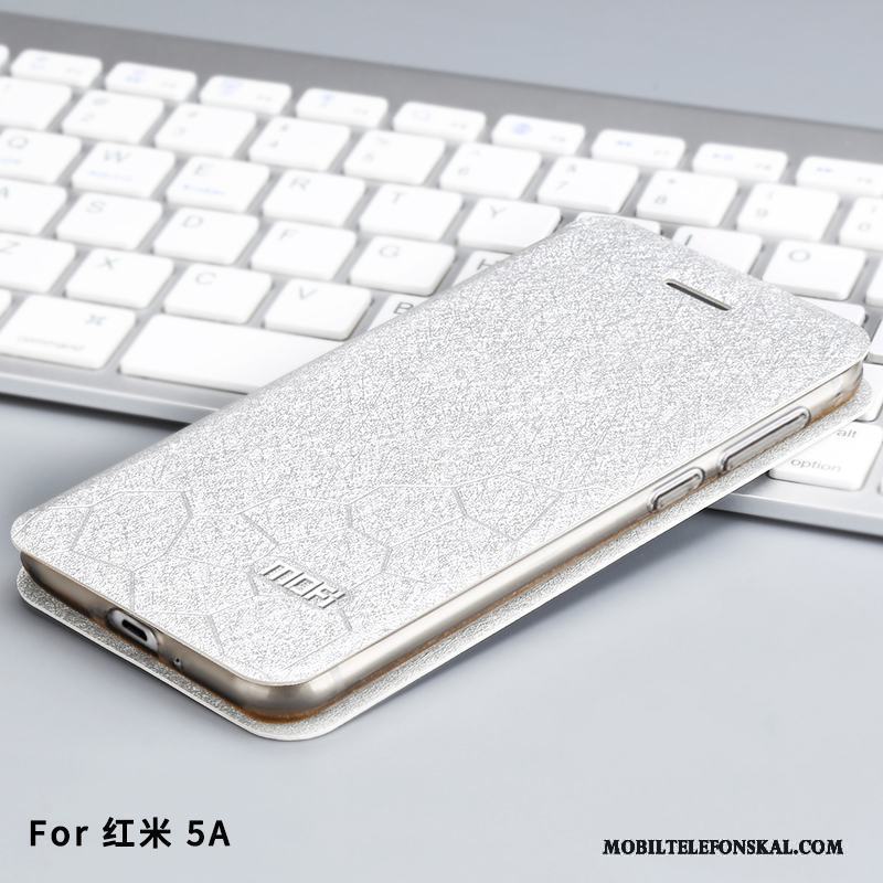 Redmi 5a All Inclusive Rosa Skal Telefon Fallskydd Röd Nubuck Fodral