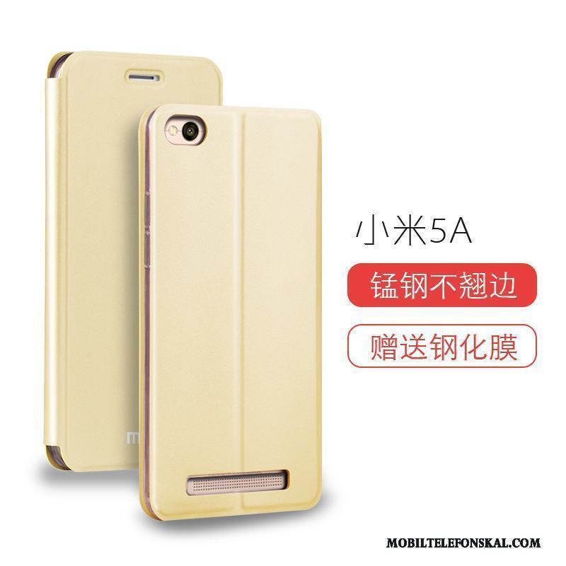 Redmi 5a Skal Telefon Skydd Röd Fodral Läderfodral Täcka Personlighet