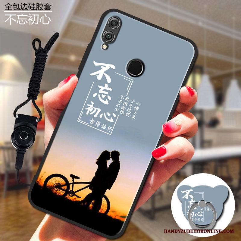 Redmi 7 Skärmskydd Film Skal Telefon Fodral Purpur Par Härdning Mjuk